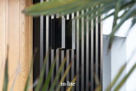 IN-LITE Oprawa ścienna EVO DOWN DARK 100-230V BLACK