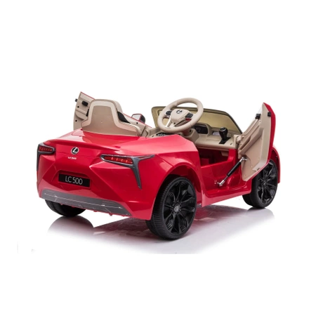 Pojazd na akumulator Lexus LC500 czerwony dla dzieci