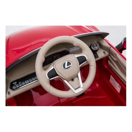 Pojazd na akumulator Lexus LC500 czerwony dla dzieci
