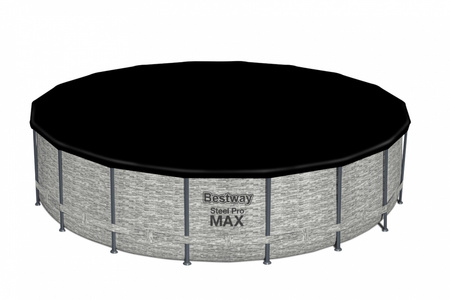 BESTWAY Basen stelażowy Steel Pro MAX 549x122cm Imitacja Kamienia 18FT 5w1 + Akcesoria