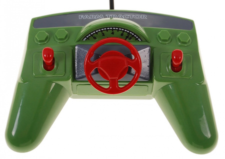 Traktor z koparką i przyczepą dla dzieci 3+ Zdalnie sterowany + Ruchome elementy Zielony