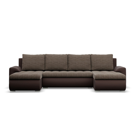 ADAMS Narożnik FORESTA U z leżankami - LAWA 2 REAL 66 - brązowy