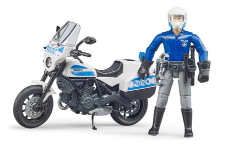 BRUDER 62731 Policjant na motocyklu Scrambler Ducati