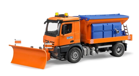 BRUDER 03685 Mercedes Benz Arocs pługo-solarka