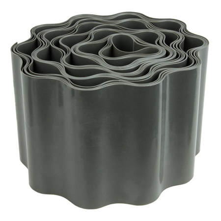 BRADAS Obrzeże faliste trawnikowe 9m x 20 cm szare