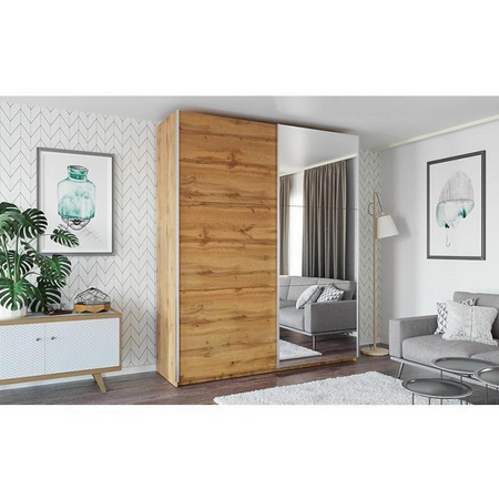 Szafa Rodos 225 dąb wotan z lustrem