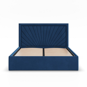 ADAMS Łóżko stelażowe VASTO 140x200 cm z metalowym podnoszonym stelażem - TRINITY morski