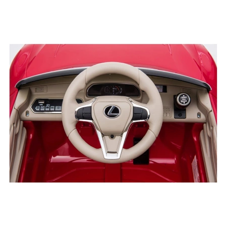 Pojazd na akumulator Lexus LC500 czerwony dla dzieci