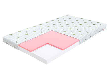 FDM Materac piakowy LUGO 60x120 cm dla dzieci z pokrowcem ALOE VERA