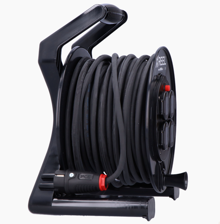 PCE Przedłużacz zwijany jednofazowy na bębnie XREEL wejście 40mb 4xGS