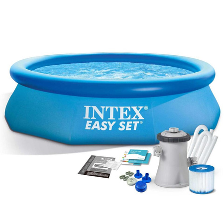 INTEX  Basen ogrodowy rozporowy 305 x 76 cm zestaw 3w1