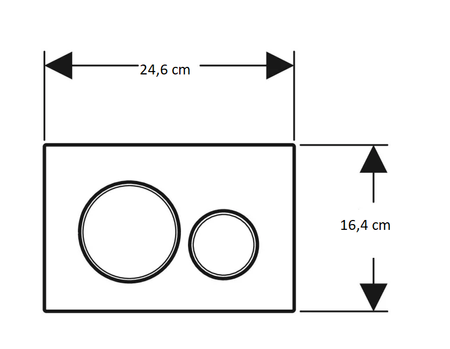 GEBERIT Przycisk uruchamiający Sigma01, przedni, chrom mat, easy-to-clean 115.770.JQ.5