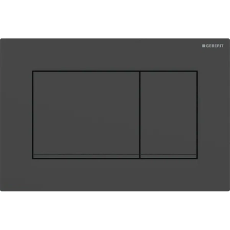GEBERIT Przycisk uruchamiający Sigma30, przedni, czarny mat-czarny-czarny mat, easy-to-clean 115.883.16.1