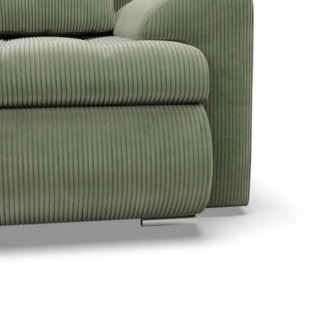 ADAMS Narożnik FORESTA z otomaną POSO 47 oliwkowy