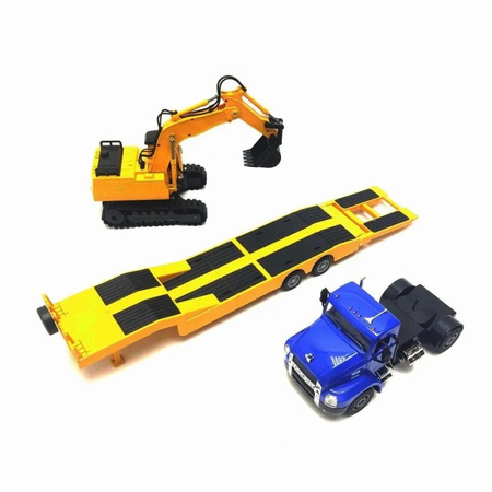 DOUBLE EAGLE Mack 1145SD z naczepą i koparką RC DO-E665