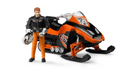 BRUDER 63101 Skuter śnieżny z kierowcą i akcesoriami