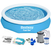 BESTWAY Basen ogrodowy rozporowy 244 x 61 cm z akcesoriami 9w1
