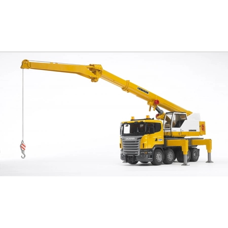 BRUDER Scania R Dźwig z sygnalizacjom 03570