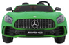 Mercedes-Benz GT R dla dzieci lakier zielony + Napęd 4x4 + Nawiew powietrza + Pilot + EVA + MP3 LED