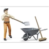 BRUDER Figurka pracownika komunalnego wraz z akcesoriami 62130