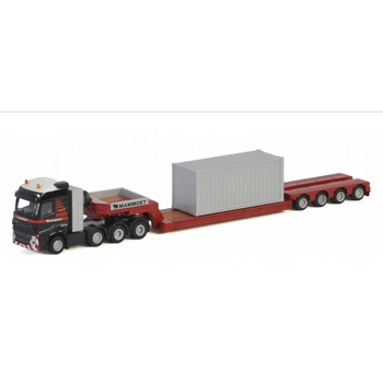 MAMMOET TOYS Ciągnik siodłowy VOLVO FH4 GLOB z niskopodwoziową 4 osiową naczepą i kontener 71-2026