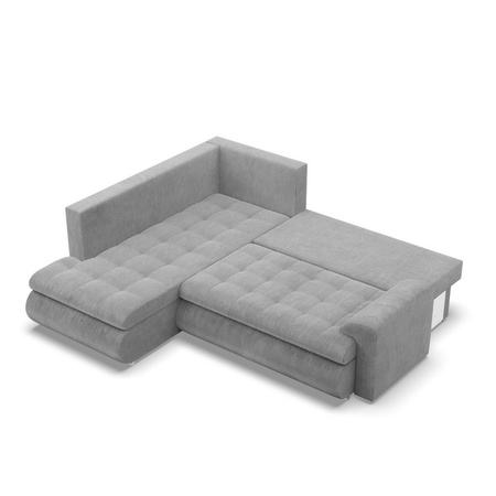 ADAMS Narożnik FORESTA z otomaną POSO 55 jasny szary