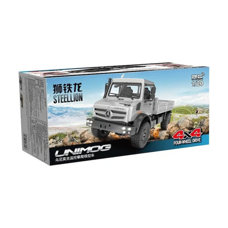 DOUBLE EAGLE MB Unimog Crawler Pro RC srebrny/beżowy D0-E821