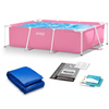 INTEX Basen ogrodowy stelażowy 220x150x60 cm 2w1 różowy