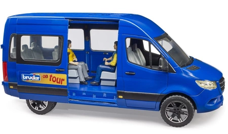 BRUDER 02670 MB Sprinter Bus niebieski Bruder z 2 figurkami