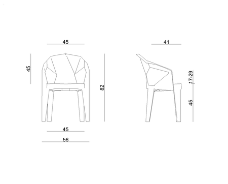 UNIQUE Krzesło ogrodowe MUZE - TAUPE