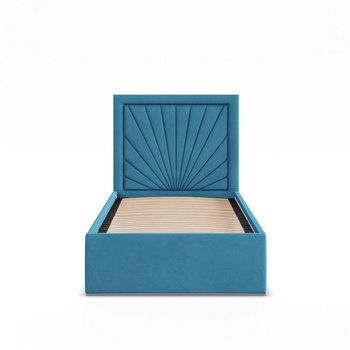 ADAMS Łóżko stelażowe VASTO 90x200 cm z drewniany stelaż -  TRINITY Azur