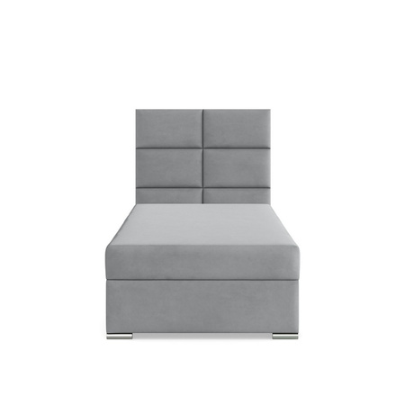 ADAMS Łóżko CALVI kontynentalne 90x200 cm Trinity szary