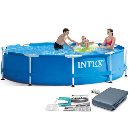 INTEX 28200 Basen ogrodowy stelażowy 305 x 76 cm zestaw 2w1