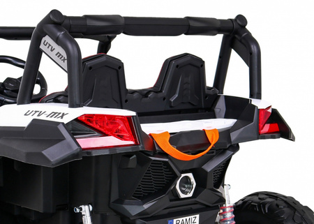 Pojazd Buggy UTV-MX na akumulator biały / napęd 4x4 dla dzieci