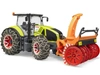 BRUDER 03017 Traktor Claas Axion 950 z pługiem śnieżnym i łańcuchami na kołach