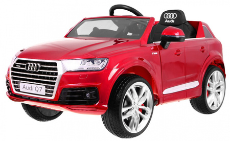 Audi Q7 Quattro S-Line na akumulator czerwony + Pilot + Wolny Start + EVA + Radio MP3