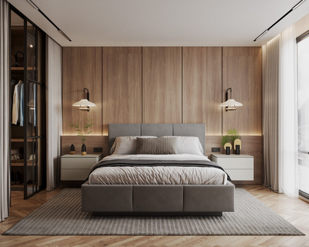 Łóżko lewitujące tapicerowane AVEIRO 180x200 cm z pojemnikiem i stelażem podnoszonym - TRINITY grafitowy