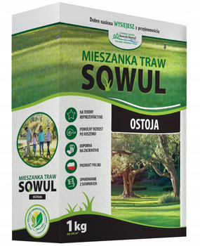 SOWUL&SOWUL Mieszanka traw gazonowych Ostoja - karton 1kg
