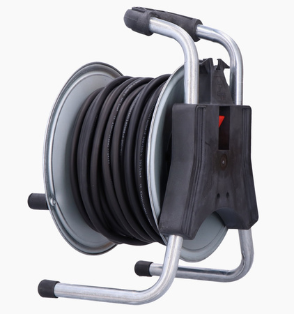 PCE Przedłużacz zwijany jednofazowy na bębnie Jawor wejście 30m H05RR-F