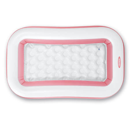 INTEX Basen dmuchany prostokątny 166 x 100 x 25 cm różowy