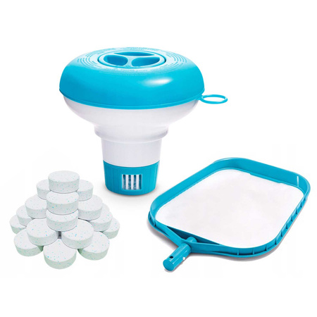 INTEX Basen ogrodowy stelażowy 220 x 150 x 60 cm 15w1 różowy