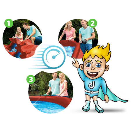 INTEX Basen ogrodowy rozporowy 183 x 51 cm czerwony krab