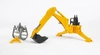 BRUDER 02338 Ramię koparki z chwytakiem i szuflą - żółte