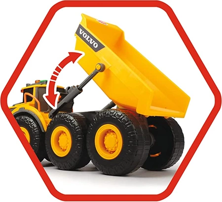 DICKE Construction Wywrotka Volvo ze światłem i dźwiękiem