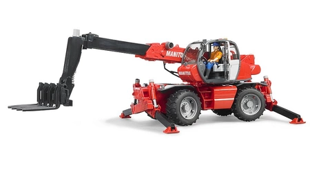 BRUDER 02129 Manitou teleskopowy MRT 2150 z akcesoriami