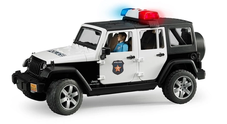 BRUDER 02526 Jeep Wrangler Unlimited Rubicon policyjny z figurką policjanta
