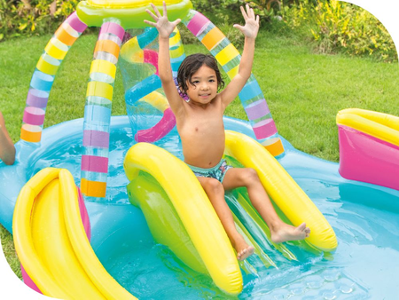 INTEX Plac zabaw dmuchany Tęczowy 56137