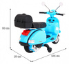 Skuter Vespa elektryczny dla dzieci Niebieski