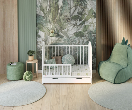 FDM Materac piankowy BABY CLASSIC 60x120 cm dziecięcy z pokrowcem ALOE VERA