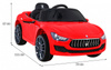 Maserati Ghibli na akumulator dla dzieci czerwony + Pilot + Wolny Start + EVA + MP3 USB + LED